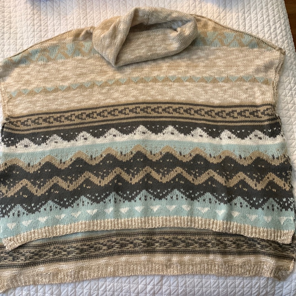 Sweater poncho